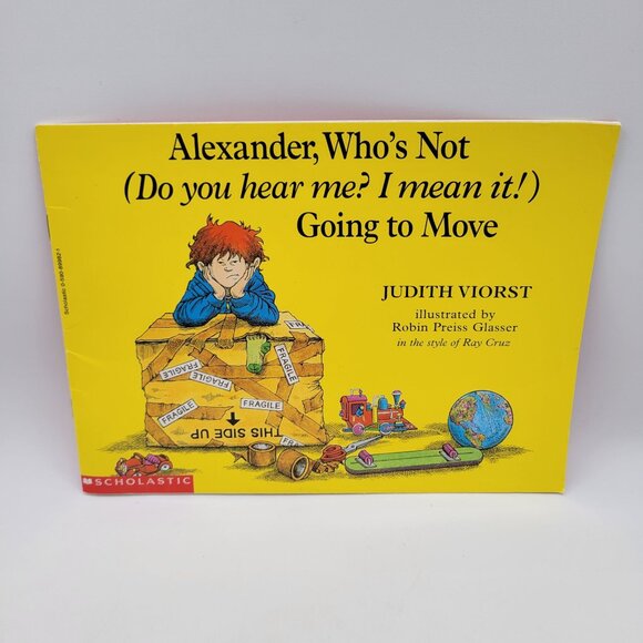 Judith Viorst Book Lot - Alexander BAD DAY & NOT GOING TO MOVE   - BK022 - Picture 4 of 9